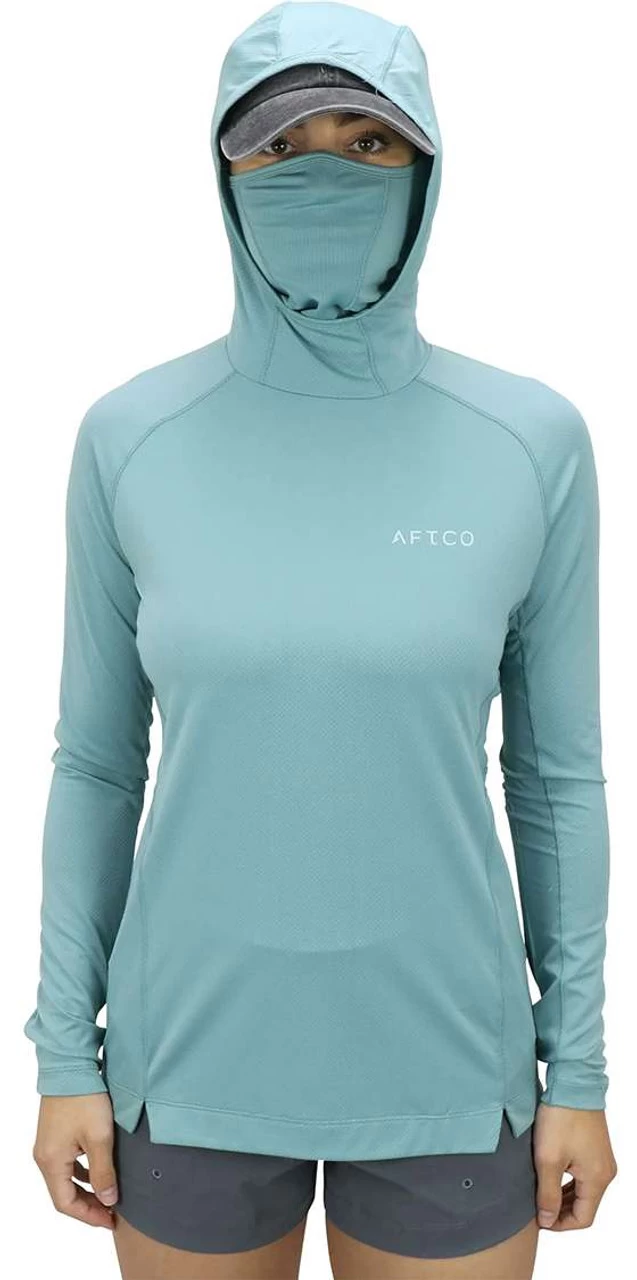 Aftco Womens Adapt Performance Hood - Aquifer - Large 3 Aftco Womens Adapt Performance Hood - Aquifer - Large