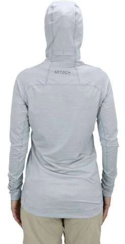 Aftco Womens Adapt Performance Hood - Light Gray Heather - Large -Fishing Tackle Shop aftco womens adapt performance hood light gray heather l 71265.1663793835