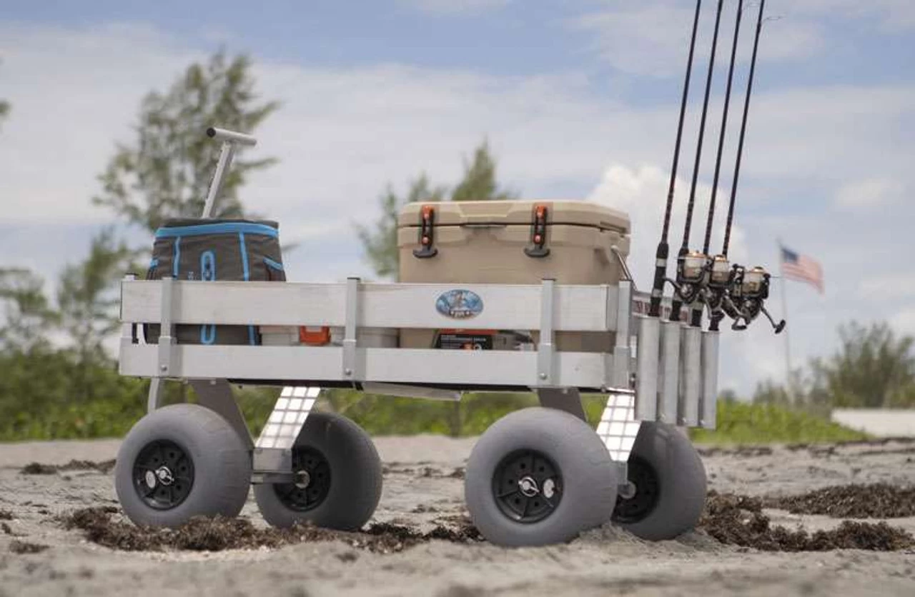 Alumacart Big Kahuna Beach Wagon W/UV Decking 5 Alumacart Big Kahuna Beach Wagon W/UV Decking - Image 3