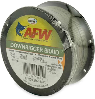American Fishing Wire Downrigger Braid 3 American Fishing Wire Downrigger Braid