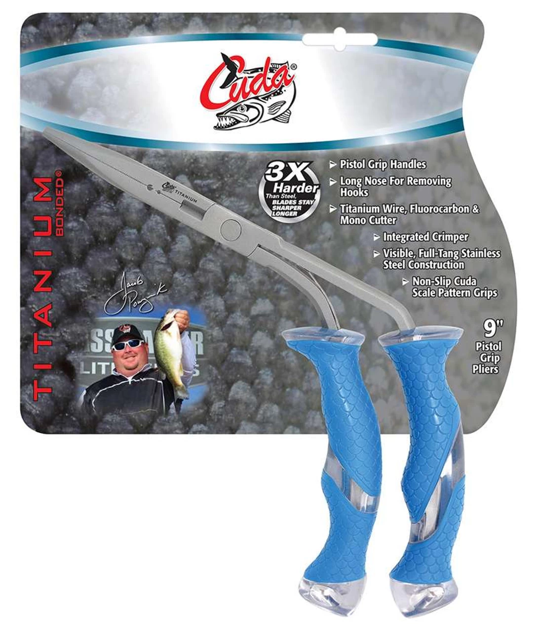 Cuda 18096 Titanium Bonded Freshwater Pistol Grip Plier 5 Cuda 18096 Titanium Bonded Freshwater Pistol Grip Plier - Image 3
