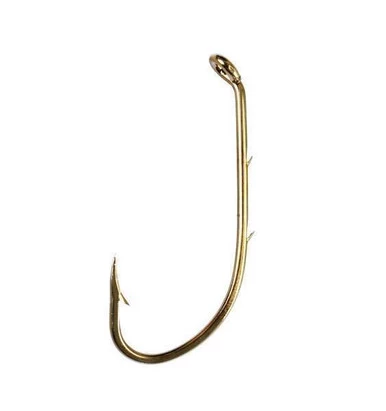 Eagle Claw 181 Down Eye Offset Baitholder Hooks - Small - Size 2 3 Eagle Claw 181 Down Eye Offset Baitholder Hooks - Small - Size 2