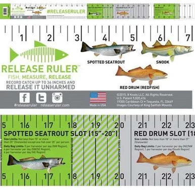 Florida Inshore Slam Release Ruler Decal 3 Florida Inshore Slam Release Ruler Decal