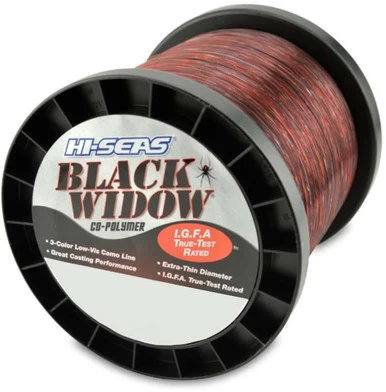 Hi-Seas Black Widow I.G.F.A. Micro-Thin Camo Line 2 Lb. Spool 3 Hi-Seas Black Widow I.G.F.A. Micro-Thin Camo Line 2 Lb. Spool