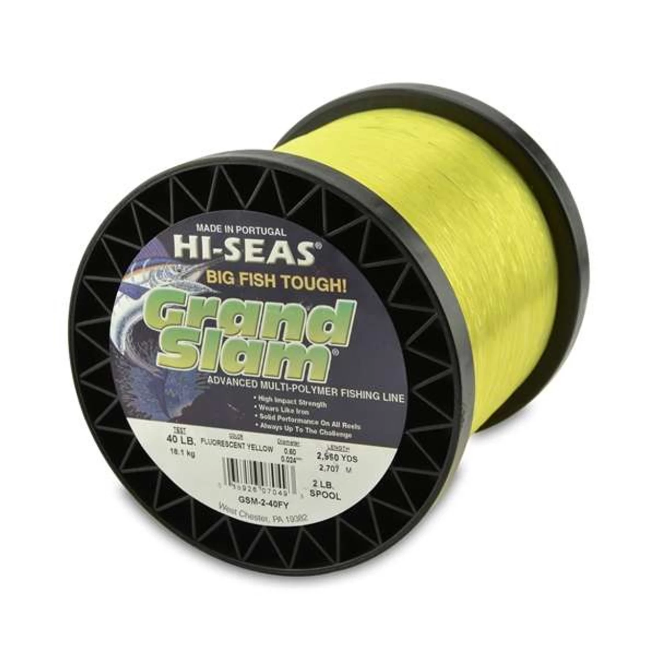 Hi-Seas Grand Slam Mono 2 Lb. Spool Fluorescent Yellow 6 Hi-Seas Grand Slam Mono 2 Lb. Spool Fluorescent Yellow - Image 4