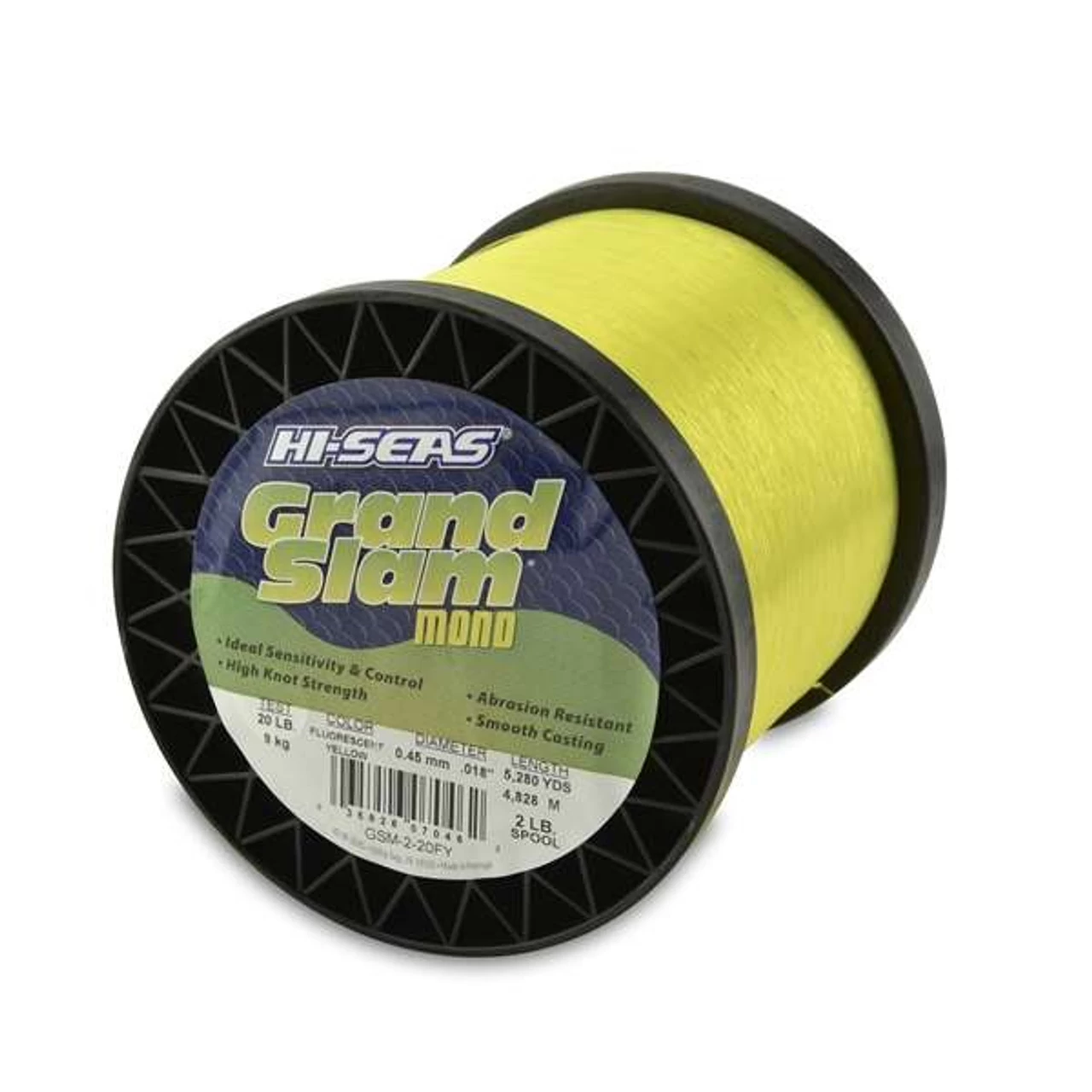 Hi-Seas Grand Slam Mono 2 Lb. Spool Fluorescent Yellow 3 Hi-Seas Grand Slam Mono 2 Lb. Spool Fluorescent Yellow