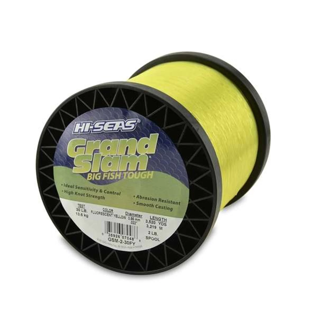 Hi-Seas Grand Slam Mono 2 Lb. Spool Fluorescent Yellow 5 Hi-Seas Grand Slam Mono 2 Lb. Spool Fluorescent Yellow - Image 3