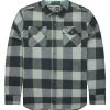 Jetty Breaker Flannel Shirt - Grey - Large