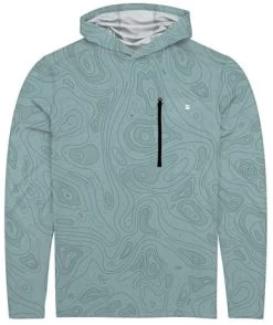 Jetty Skiff UV Hooded Long Sleeve Shirt - Light Blue - X-Large
