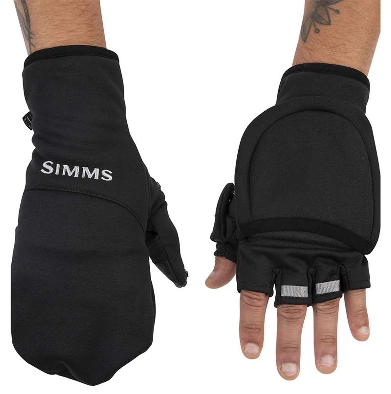 Simms Freestone Foldover Mitt - Black - Large 4 Simms Freestone Foldover Mitt - Black - Large - Image 2
