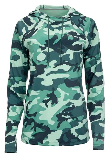 Simms Womens Solarflex Hoody - Woodland Camo Avalon - X-Small 3 Simms Womens Solarflex Hoody - Woodland Camo Avalon - X-Small